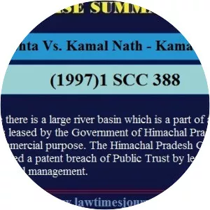 M. C. Mehta v. Kamal Nath