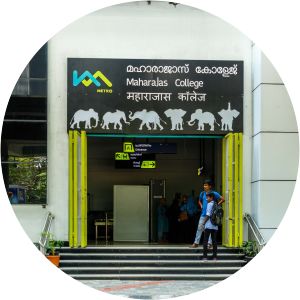 Maharaja's College metro station