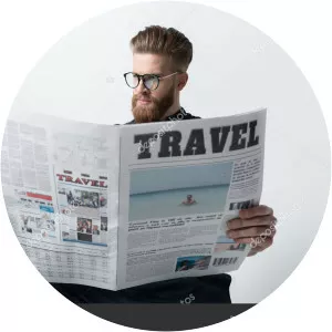 Man Reading Newspaper