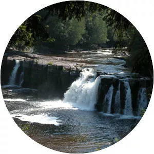 Manabezho Falls - Waterfall in Michigan
