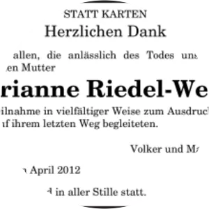 Marianne Riedel-Weber