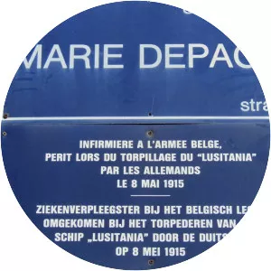 Marie Depage - Belgian nurse