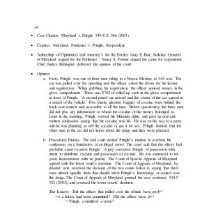 Maryland v. Pringle - Court case