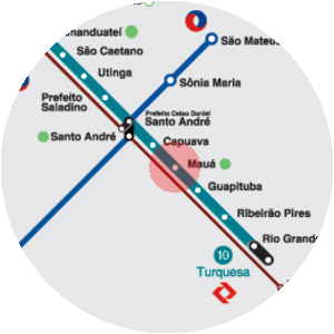 Mauá  - Train station in Maua, Sao Paulo, Brazil