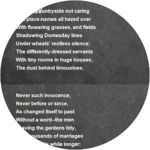 MCMXIV - Poem by Philip Larkin