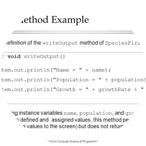 Method - Computer programming