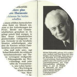 Michael Birkenbihl - German author