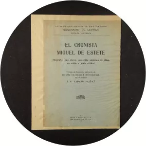 Miguel de Estete - Spanish writer