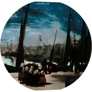 Moonlight over the Port of Boulogne