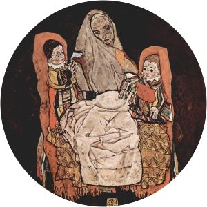 Mother with Two Children