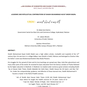 Muhammad Hayyat ibn Ibrahim al-Sindhi