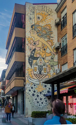 Mural en Getafe de Ricardo Cavolo