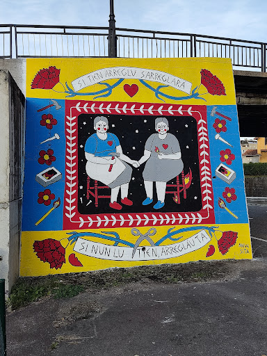 Mural Nieves Sita - Tourist attraction in Oviedo, Spain