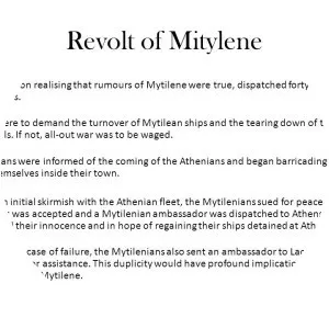 Mytilenean revolt