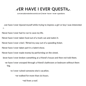 Never Have I Ever