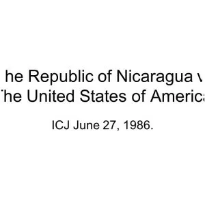 Nicaragua v. United States