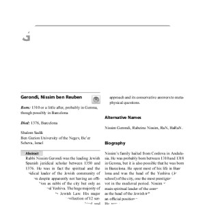 Nissim of Gerona photograph