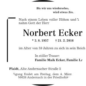 Norbert Ecker photograph