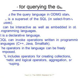 Object Query Language - Programming language