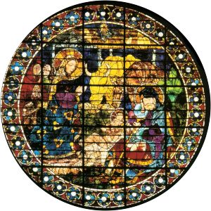 Oculus depicting The Nativity - Artwork