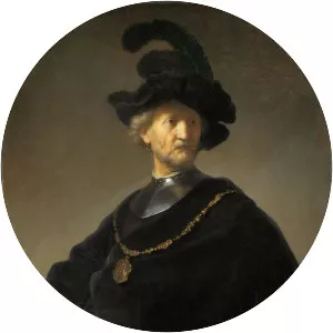 Old Man with a Gold Chain - Painting by Rembrandt