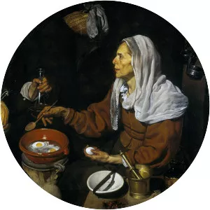 Old Woman Frying Eggs - Painting by Diego Velázquez