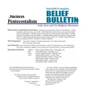 Oneness Pentecostalism