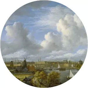 Panoramic view of the Amstel looking toward . . .