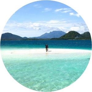 Pantai Pasir Timbul Lampung