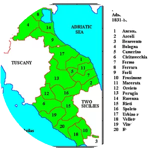 Papal States - Territory