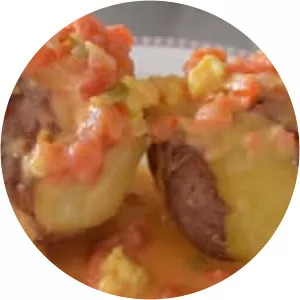 Papas chorreadas - Dish