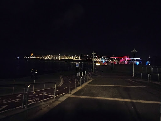 Parada taxis Paseo de Ronda - Taxi stand in A Coruna, Spain