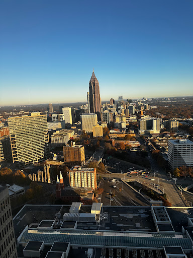 Peachtree Center Ave at Peachtree St - Bus stop in Atlanta, Georgia