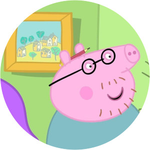Peppa Daddy Puts Up a Picture