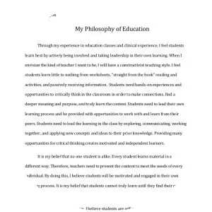 Philosophy of education