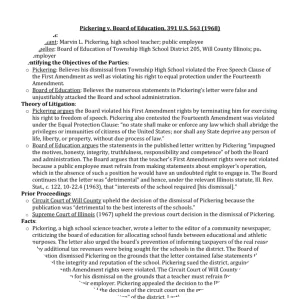 Pickering v. Board of Education