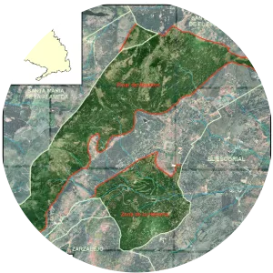 Picturesque place of Pinar de Abantos and La Herrería area