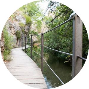pinares de rodeno paseo fluvial. río guadalaviar. albarracín