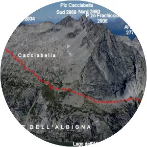 Piz Cacciabella - Mountain in Switzerland