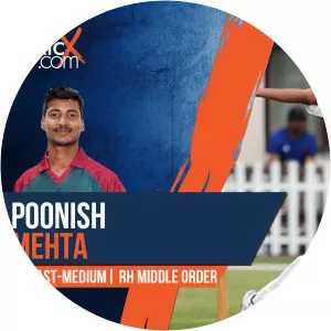 Poonish Mehta - Indian cricketer