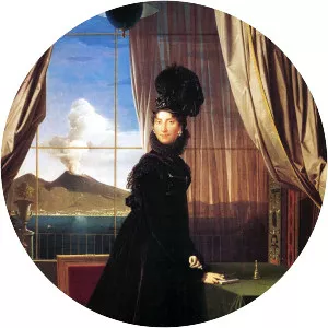 Portrait of Caroline Murat, Queen of Naples - Painting by Jean Auguste Dominique Ingres