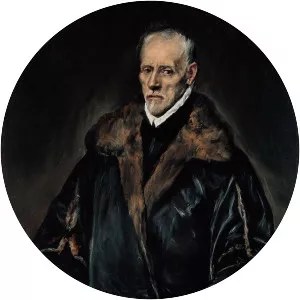 Portrait of Francisco de Pisa - Painting by El Greco