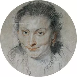 Portrait of Isabella Brandt - Drawing by Peter Paul Rubens