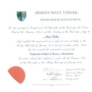 Postgraduate certificate