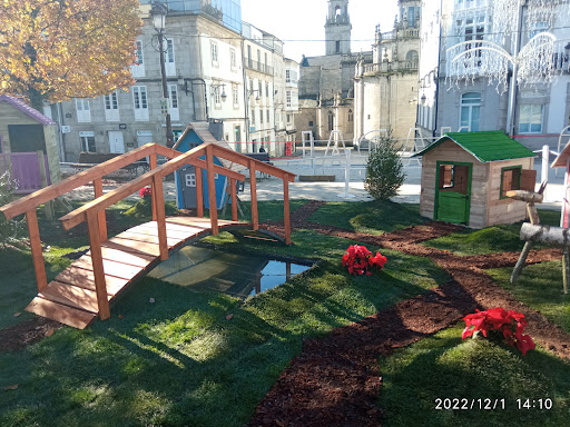 Praza Maior - Park in Baralla, Spain