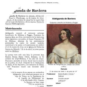 Princess Adelgunde of Bavaria, Duchess of Modena