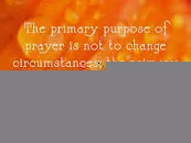 Purpose in Prayer