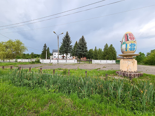 Pysanka - Sculpture in Dobrohostiv, Ukraine