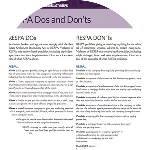 Real Estate Settlement Procedures Act - 