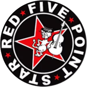 Red Five Point Star